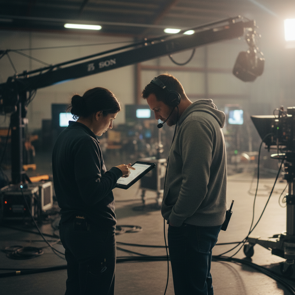 Green Reel — crew on set
