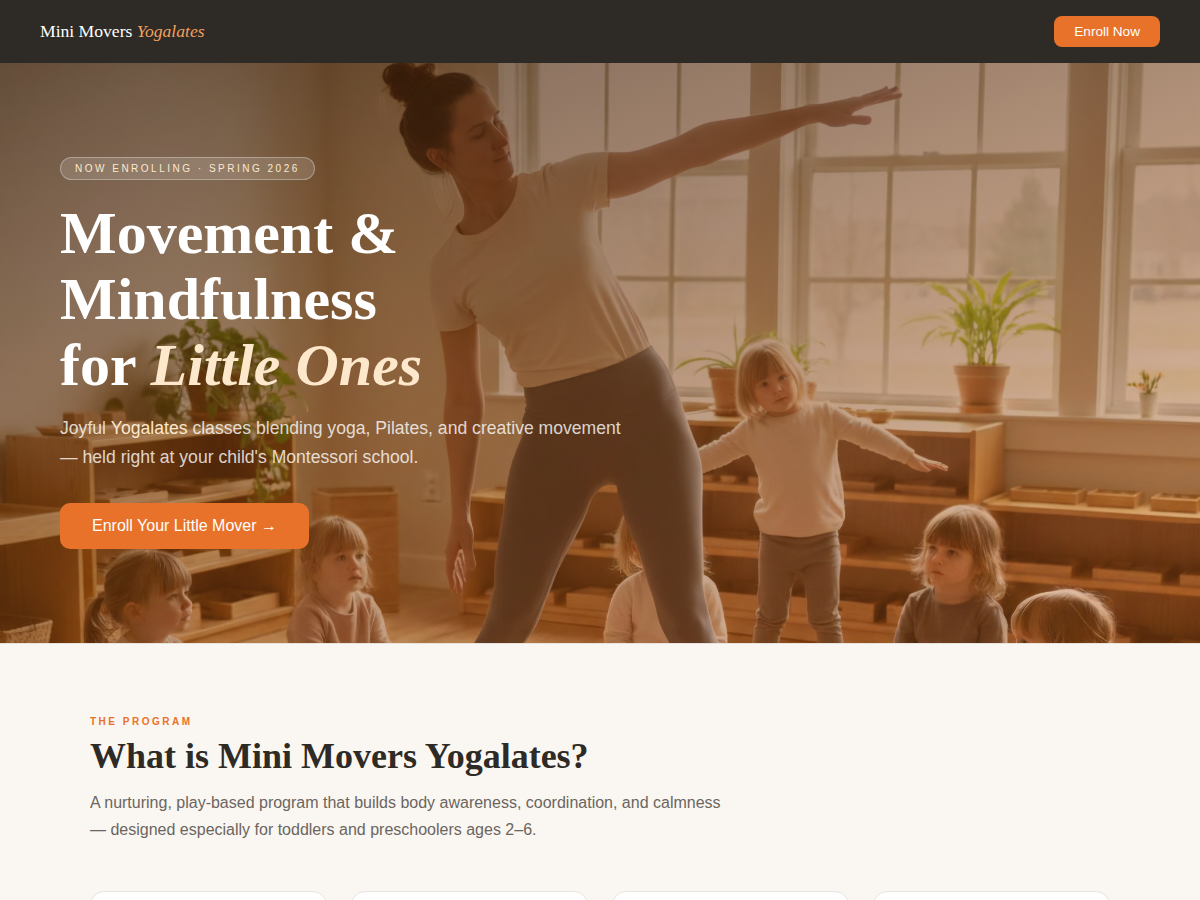 Mini Movers Yogalates